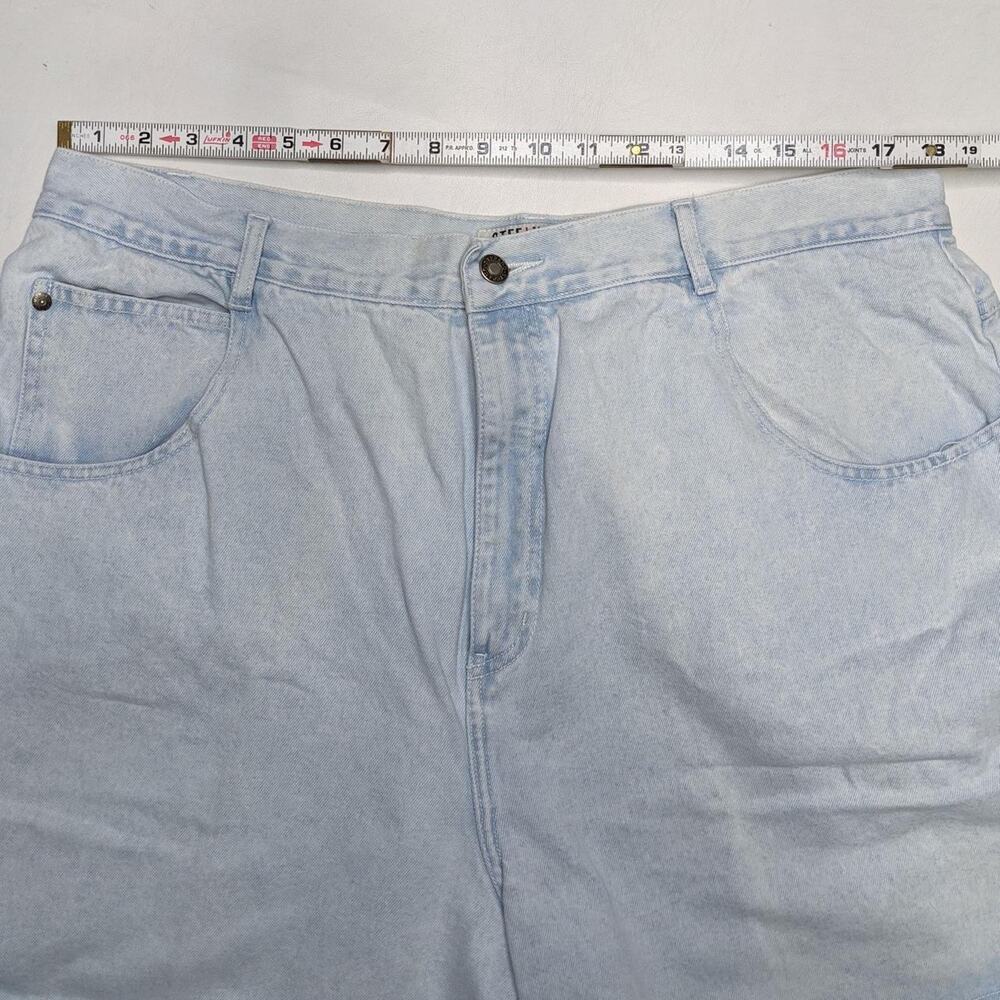 Vintage 90s‎ stefano cuffed denim shorts jorts 36" - Picture 4 of 4